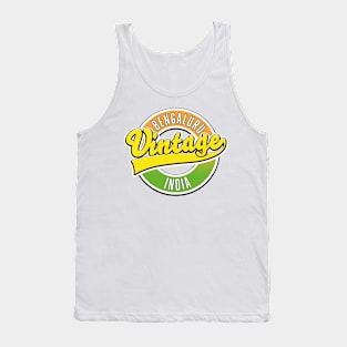 Bengaluru vintage style logo Tank Top